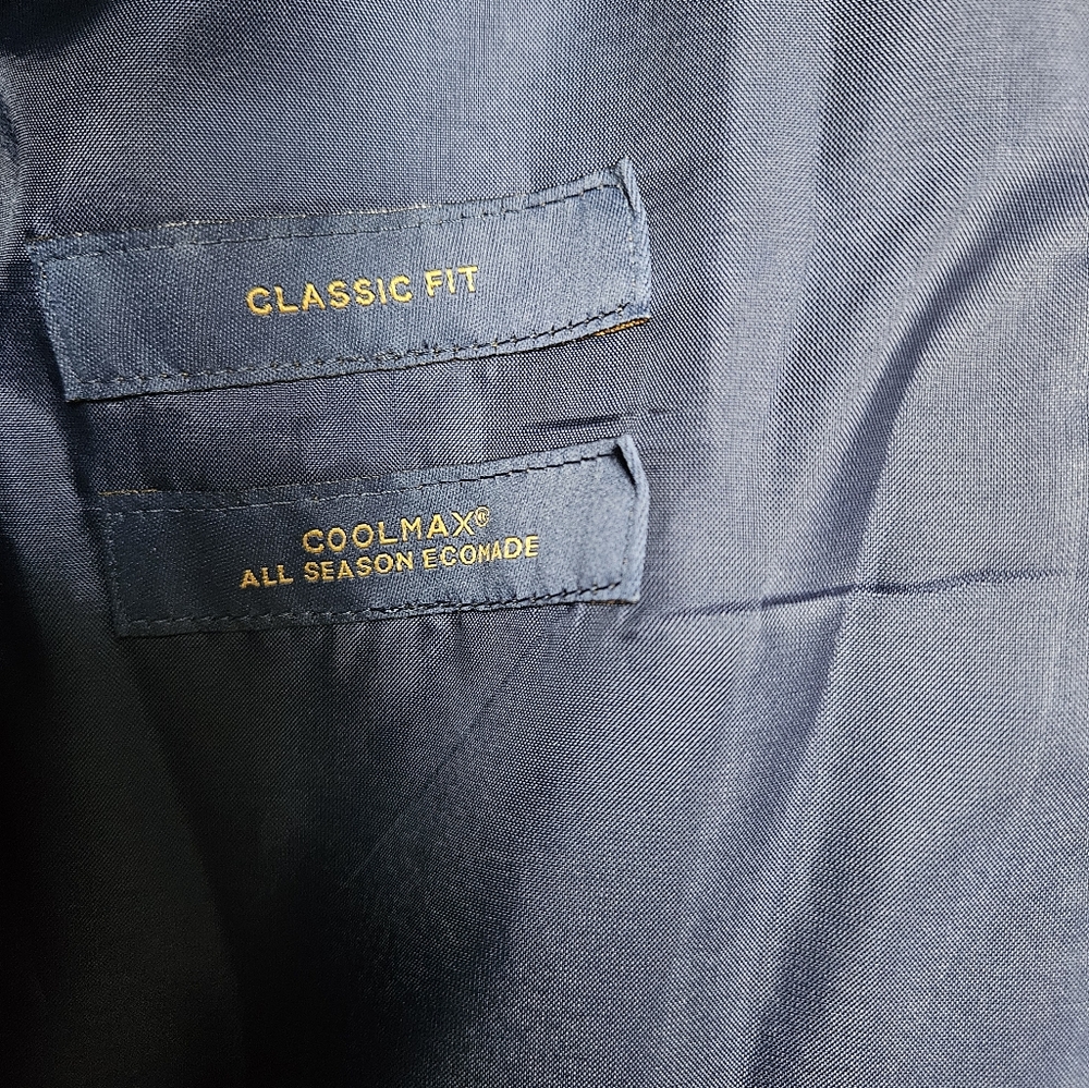 Stafford Signature Coolmax Birdseye Mens Stretch Fabric Classic Fit Suit Jacket - Picture 7 of 8